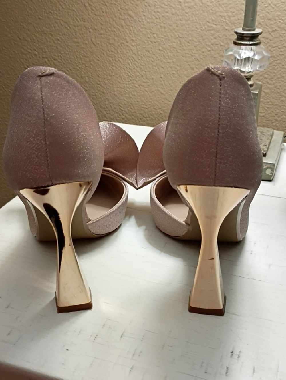 Betsey Johnson Blush Pink Pointed-Toe Bow Pumps - Picture 5 of 7